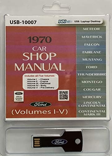 1970 Ford Car Shop Manual (5 Volume Set) By Detroit Iron: Ford